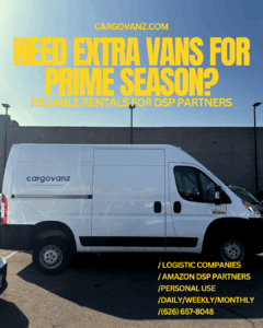Prime Day and Black Friday Van Rental