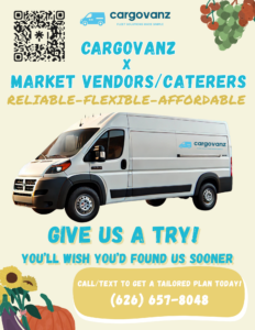 Cargo Van Rental for Caterers and Market Vendors